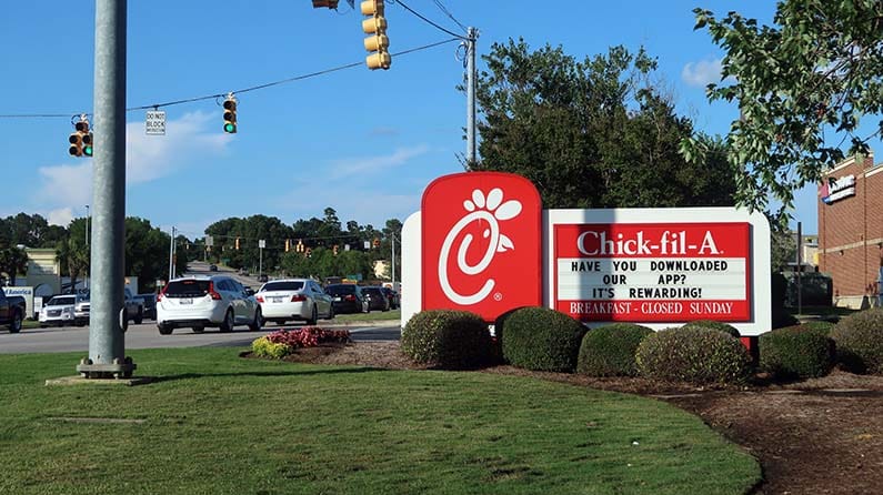 Chick-fil-A Sign