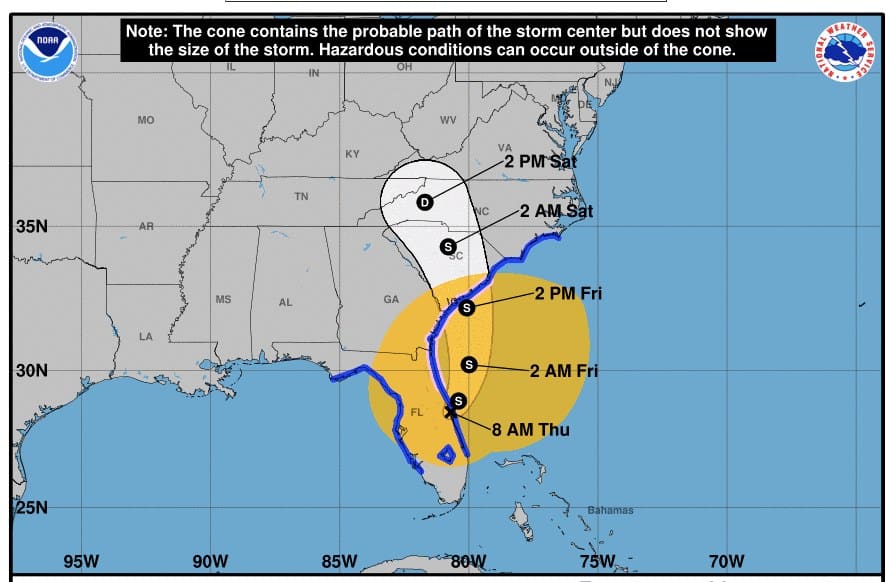 Ian Weather Report Update